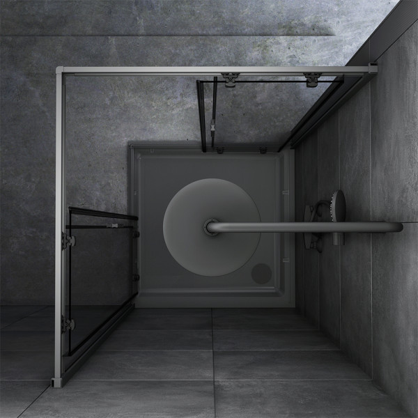 Уголок душевой AM.PM Gem 90x90x200 стекло прозрачное, профиль черный матовый (W90G-403-090BT) Уголок душевой AM.PM Gem 90x90x200 стекло прозрачное, профиль черный матовый (W90G-403-090BT)