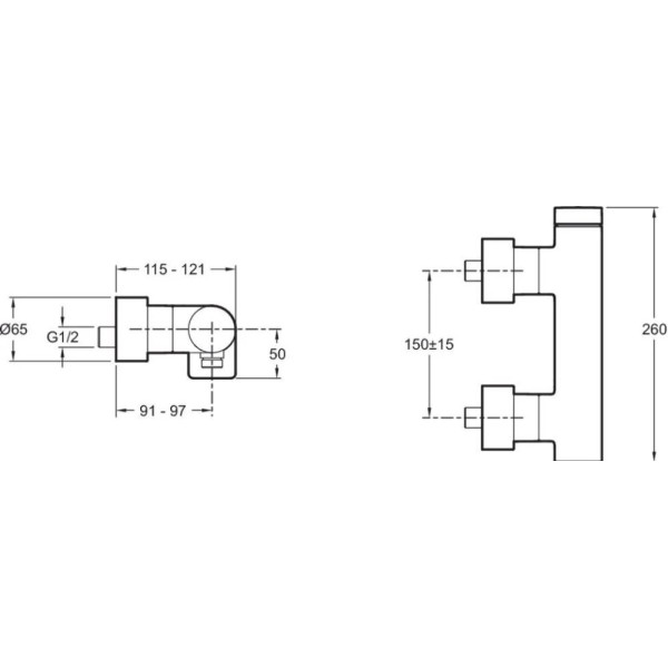 Смеситель для душа Jacob Delafon Composed хром (E73091-CP)