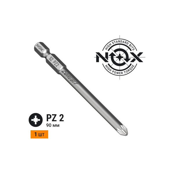 Бита Nox E6,3 Pz2-90, 1 шт карта COREBIT (330290-1) Бита Nox E6,3 Pz2-90, 1 шт карта COREBIT (330290-1)