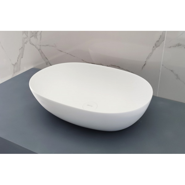 Раковина накладная Stein (белый матовый)