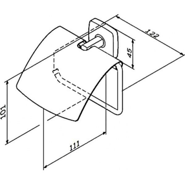 Держатель для туалетной бумаги AM.PM Gem (A90341400)