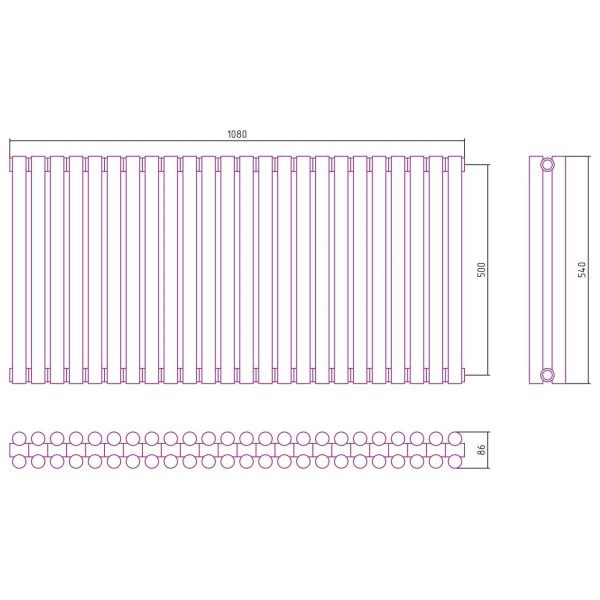 Дизайн-радиатор Сунержа Эстет-11 500*1080 24 секции белый (12-0302-5024) Дизайн-радиатор Сунержа Эстет-11 500*1080 24 секции белый (12-0302-5024)