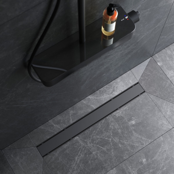 Душевой лоток AM.PM PrimeFlow линейный универс затвор Tile 70 см черн мат (W02SC-U11-070-04BM)