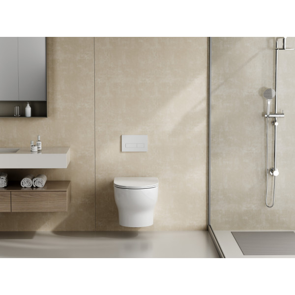 Унитаз подвесной Abber Bequem 355x530x320 белый (AC1128)