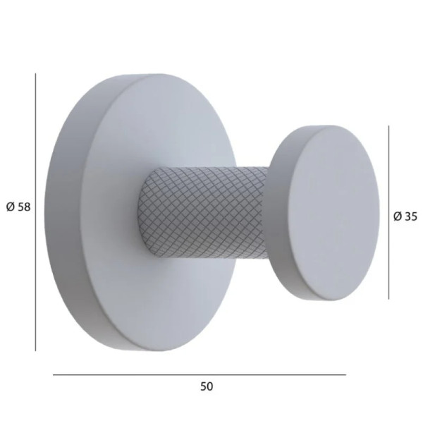 Крючок Boheme одинарный Uno золото (10976-G)