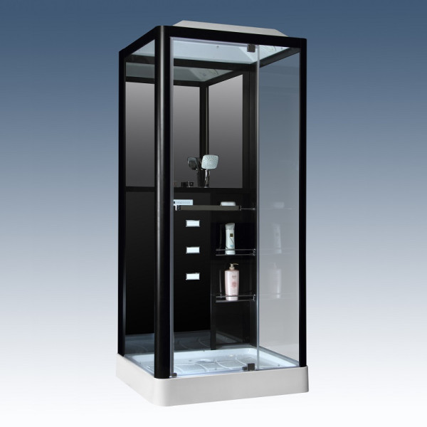 Душевая кабина Loranto Selak 100x90 стекло прозрачное, профиль черный (00054488) Душевая кабина Loranto Selak 100x90 стекло прозрачное, профиль черный (00054488)