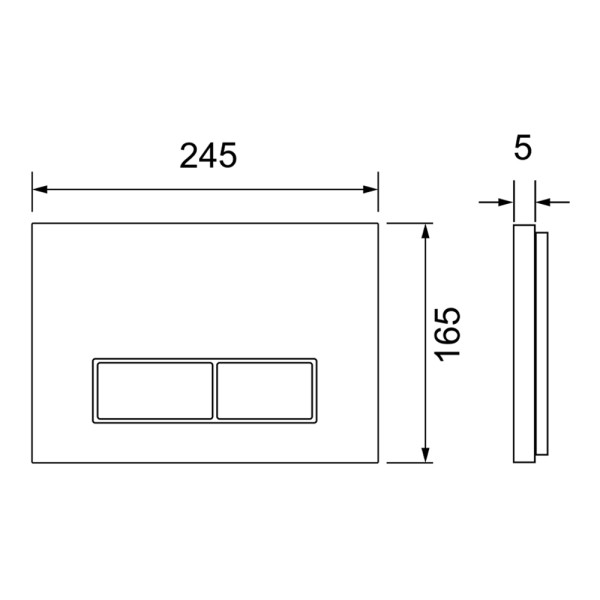 Клавиша смывная Tece TeceSpring Сатин (S240501)