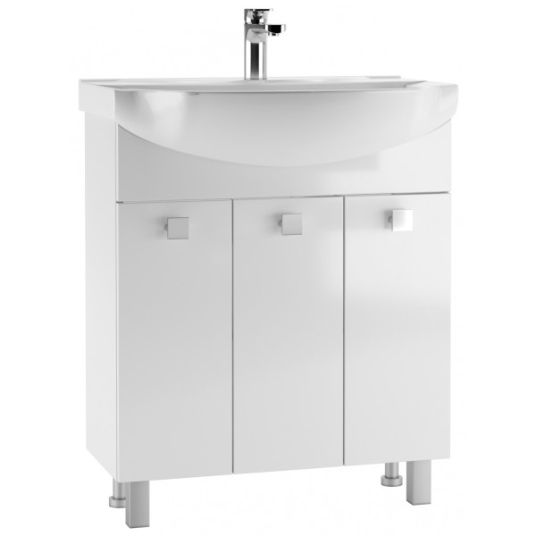 Тумба напольная Элеганс 75 Мега без ящика Айсберг Домино (DM4601T) Тумба напольная Элеганс 75 Мега без ящика Айсберг Домино (DM4601T)