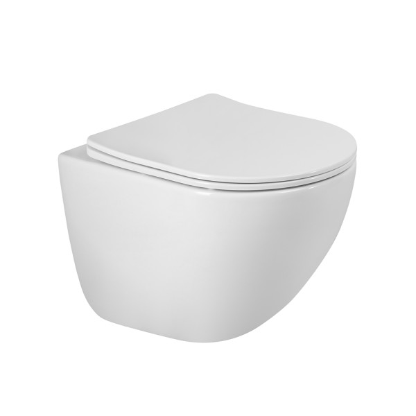 Унитаз подвесной BelBagno Amanda-Tor со смывом BelBagno Торнадо с soft close (BB051CH-TOR-FC/SC)