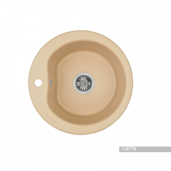 Мойка для кухни врезная Aquaton Мида 510x510x211 латте (1.A712.7.32M.D26.0)