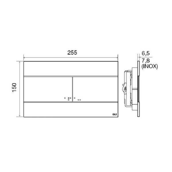 Клавиша смывная Oli Slim белый (CG23000010195)