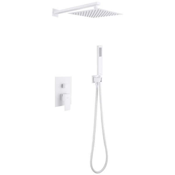 Душевая система Abber Daheim  белый матовый (AF8219W)