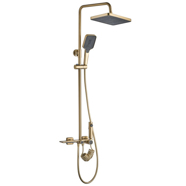 Душевая система на четыре режима Rea Helix Gold mat (REA-P6621)
