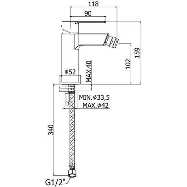 Смеситель для биде Paffoni Ringo белый (RIN131BO) Смеситель для биде Paffoni Ringo белый (RIN131BO)