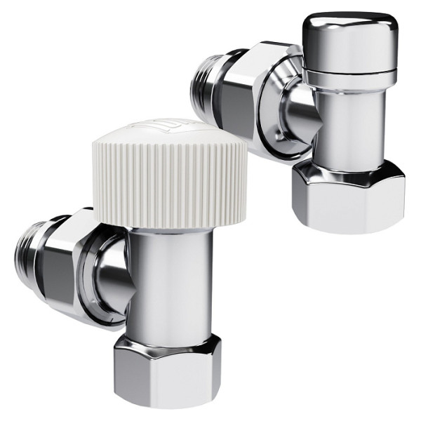 Комплект термостатический угловой 1/2" Royal Thermo Design М30х1,5 (Хром) (RATVDU11212CH) Комплект термостатический угловой 1/2" Royal Thermo Design М30х1,5 (Хром) (RATVDU11212CH)