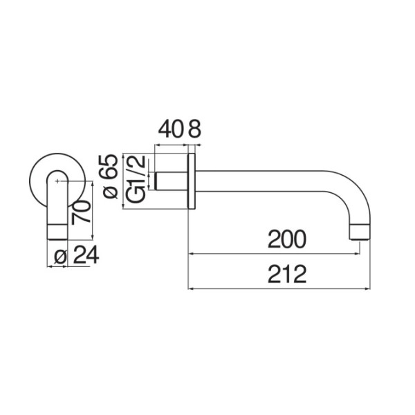 Излив Nobili черный (AV00158/36FLP) Излив Nobili черный (AV00158/36FLP)