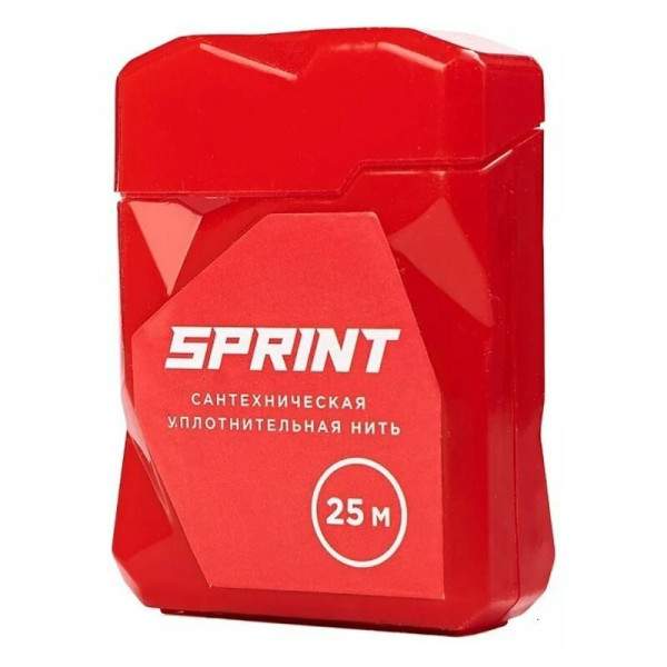 Нить уплотнительная Sprint 25 м. бокс, блистер Сантехмастергель (4630009040651)