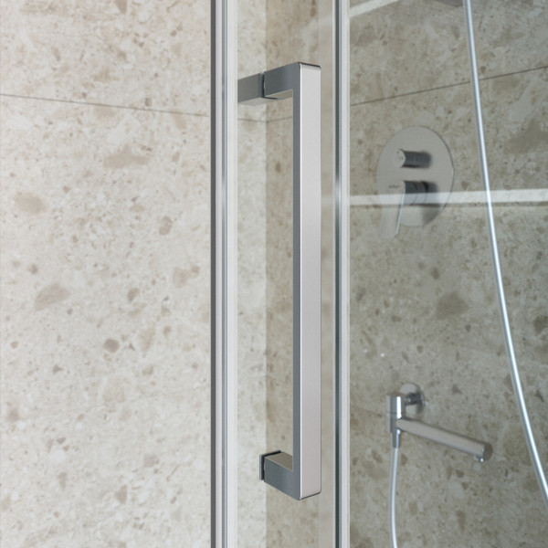 Душевая дверь BelBagno Marino 140x195 стекло прозрачное, профиль хром глянцевый (MARINO-2-BF-1-140-C-CR)
