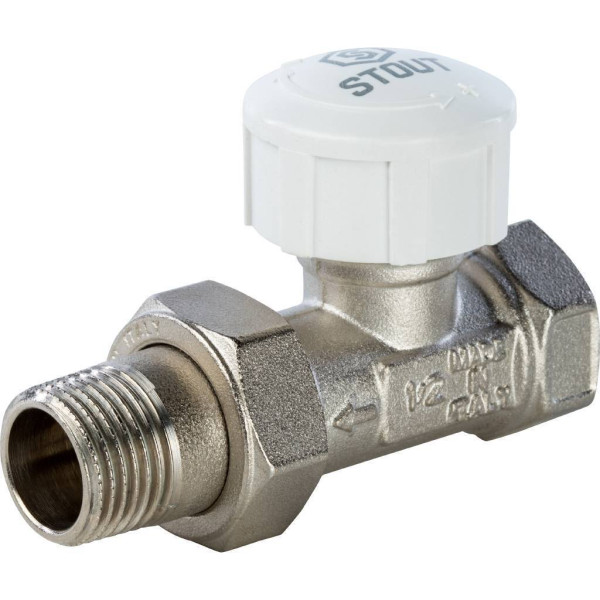 Клапан термостатический прямой 1/2" Stout SVT-0001-000015 Клапан термостатический прямой 1/2" Stout SVT-0001-000015
