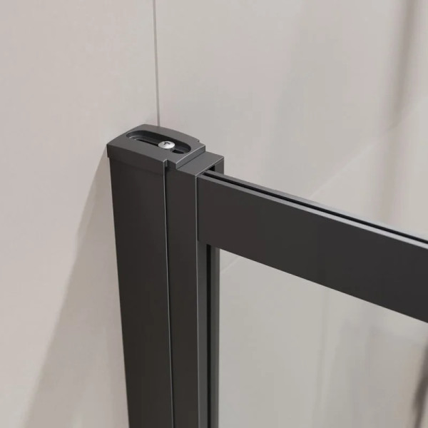 Душевая шторка для ванны Cezares Slider 90x7x150 стекло прозрачное, профиль черный (SLIDER-FIX-VF-11-90/150-C-NERO)