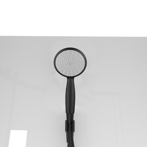 Душевая кабина Loranto Neo 100x100x190 стекло прозрачное, профиль черный (CS-21801-10)