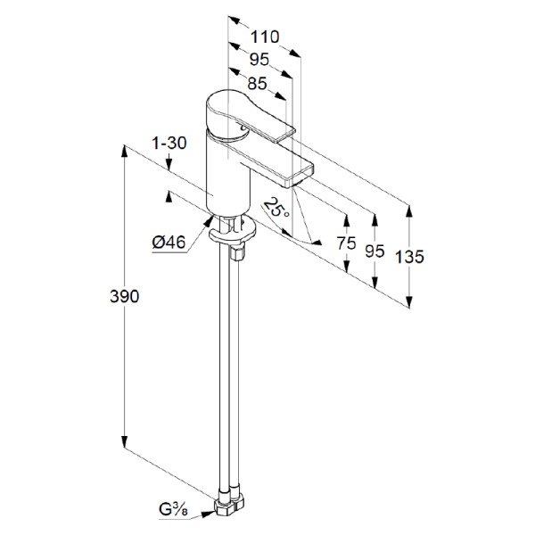 Смеситель для раковины Kludi Zenta SL хром (482620565) Смеситель для раковины Kludi Zenta SL хром (482620565)