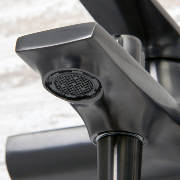 Смеситель для ванны и душа WasserKRAFT Wiese оружейная сталь (8401)