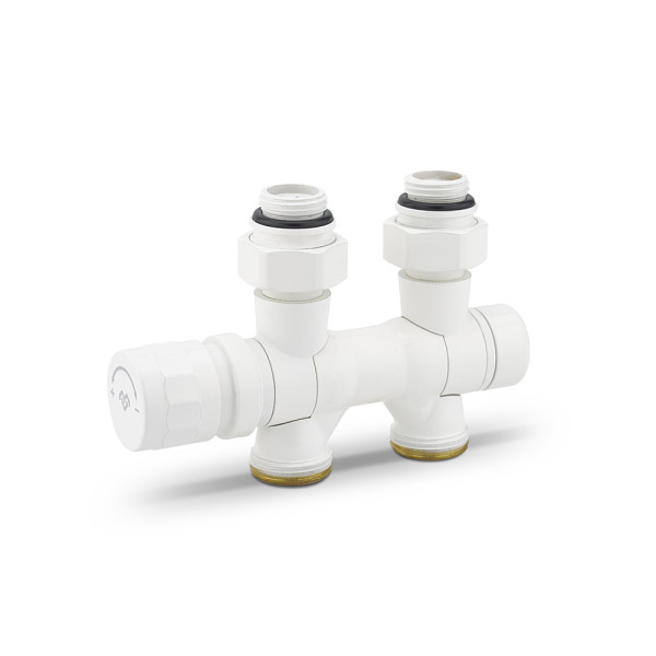 Фитинг двойной термостатический 1/2"х3/4"(18)ЕК универсальный Varmega VMDV25 (белый) (VMDV25-100415) Фитинг двойной термостатический 1/2"х3/4"(18)ЕК универсальный Varmega VMDV25 (белый) (VMDV25-100415)