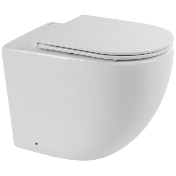 Унитаз приставной BelBagno Sfera-R безободковый (BB2141CBR/BB870SC)