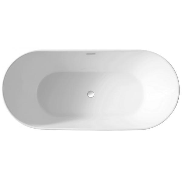 Ванна акриловая отдельностоящая Abber 150х70 белая (AB9222-1.5)