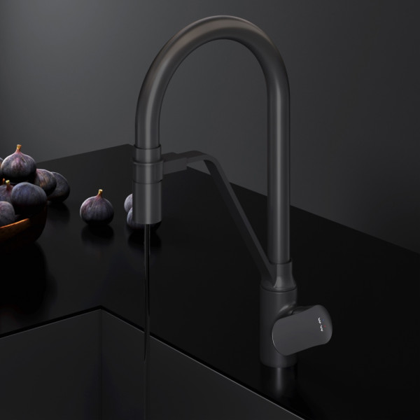 Cмеситель для кухни AM.PM Like с каналом для питьевой воды и гибким изливом, черный (F8007822) Cмеситель для кухни AM.PM Like с каналом для питьевой воды и гибким изливом, черный (F8007822)