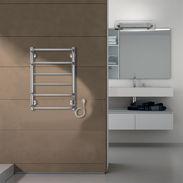 Полотенцесушитель электрический Azario Milan 400x600 хром Полотенцесушитель электрический Azario Milan 400x600 хром