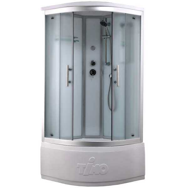 Душевая кабина Timo T-6690 Silver Fabric 90x90x220 стекло матовое, профиль хром (T-6690 S F) Душевая кабина Timo T-6690 Silver Fabric 90x90x220 стекло матовое, профиль хром (T-6690 S F)