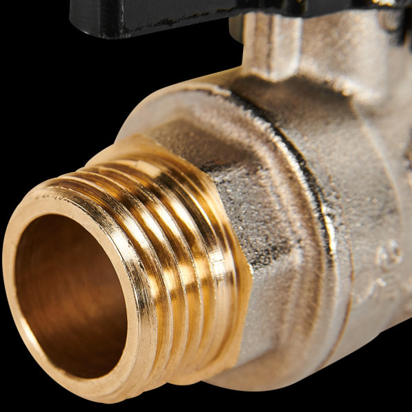 Кран 1/2" ВН шаровый Stout ГОСТ (чёрная бабочка, полнопроходной) SVB-0004-200015 Кран 1/2" ВН шаровый Stout ГОСТ (чёрная бабочка, полнопроходной) SVB-0004-200015