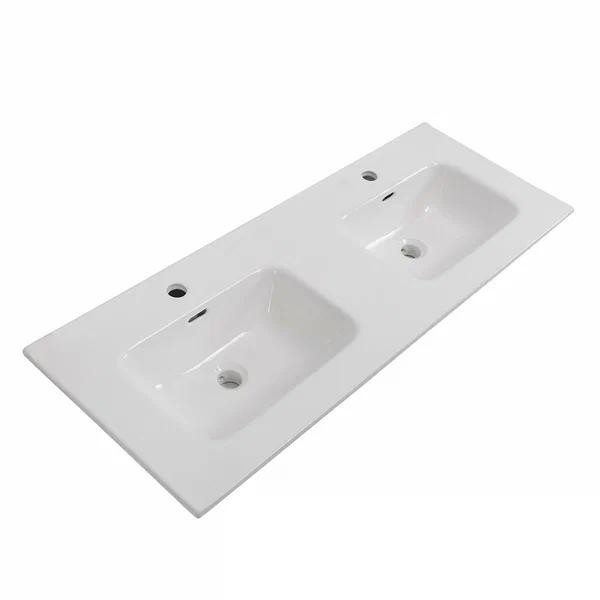 Раковина мебельная BelBagno 121x46,5 белая (BB1200-2-ETL)