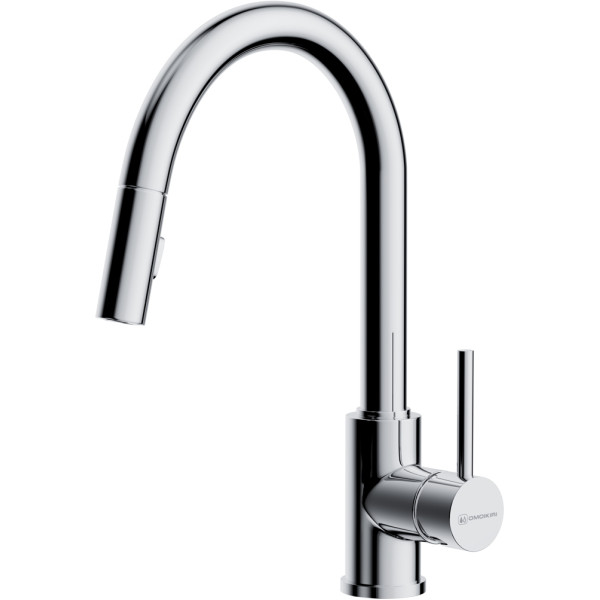 Смеситель для кухни Omoikiri Shinagawa-SB-C с выдвижным изливом хром (4994458)