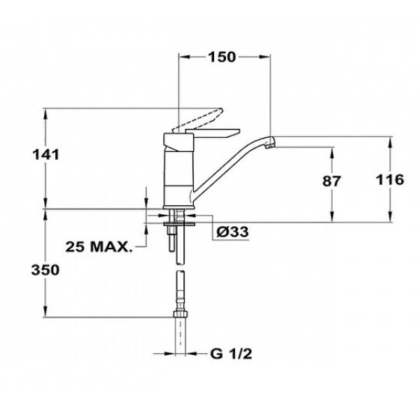 Смеситель для раковины Mofem Samba 110 (150-0052-50)