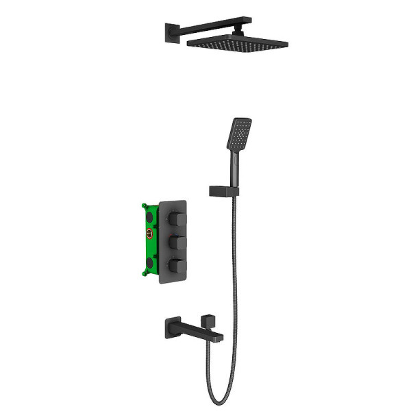 Душевая система Timo Petruma черная внеш.часть внутр.часть (SX-5049/03SM)