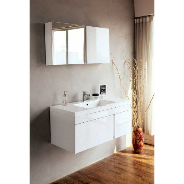 Тумба подвесная BelBagno Luce 100 см Bianco Laccato Lucido (BB1000VAC/BL)