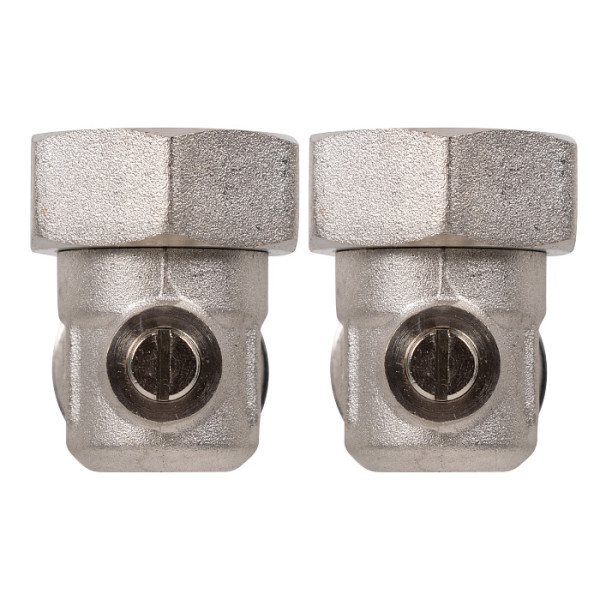 Комплект угловых фитингов со встроенным шаровым краном Royal Thermo 3/4"х3/4"EK (RTE 07.0021) Комплект угловых фитингов со встроенным шаровым краном Royal Thermo 3/4"х3/4"EK (RTE 07.0021)