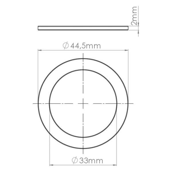 Прокладка 40 мм плоская для сифона Nova (синяя) (7056)