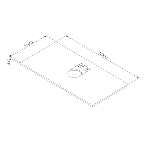 Столешница AM.PM Func 100x50 под накладную раковину, для тумбы, белый глянец (M8FST1001WG) Столешница AM.PM Func 100x50 под накладную раковину, для тумбы, белый глянец (M8FST1001WG)