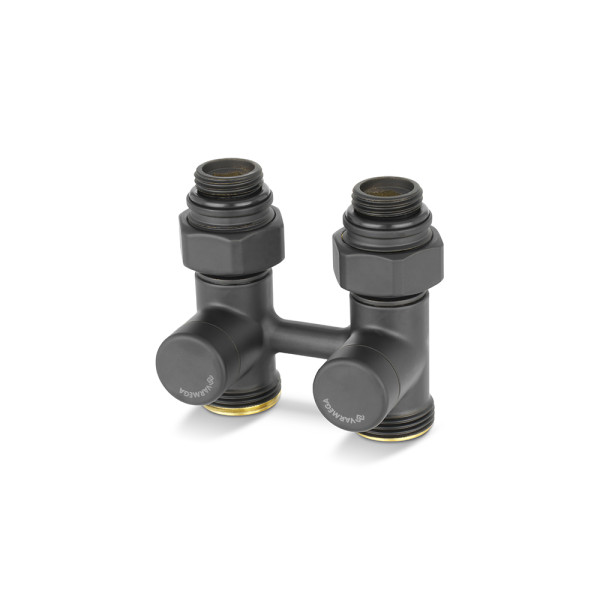 Фитинг двойной со встроенным шаровым краном 1/2"х3/4"(18)ЕК Varmega VMDV21 (черный) (VMDV21-200415) Фитинг двойной со встроенным шаровым краном 1/2"х3/4"(18)ЕК Varmega VMDV21 (черный) (VMDV21-200415)