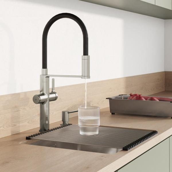 Смеситель для кухни Iddis Ikon С фильтром для питьевой воды хром (IKNBNFFi05)