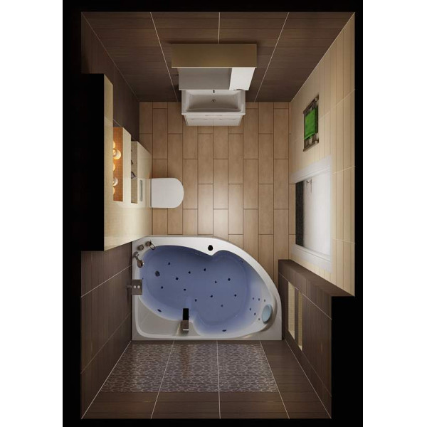 Ванна акриловая 1Marka Diana 160x100 правосторонняя белая (01ди1610п)