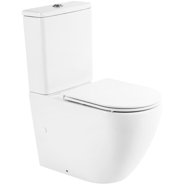 Унитаз-компакт BelBagno Sfera-R безободковый (BB2141CPR/BB870SC) Унитаз-компакт BelBagno Sfera-R безободковый (BB2141CPR/BB870SC)