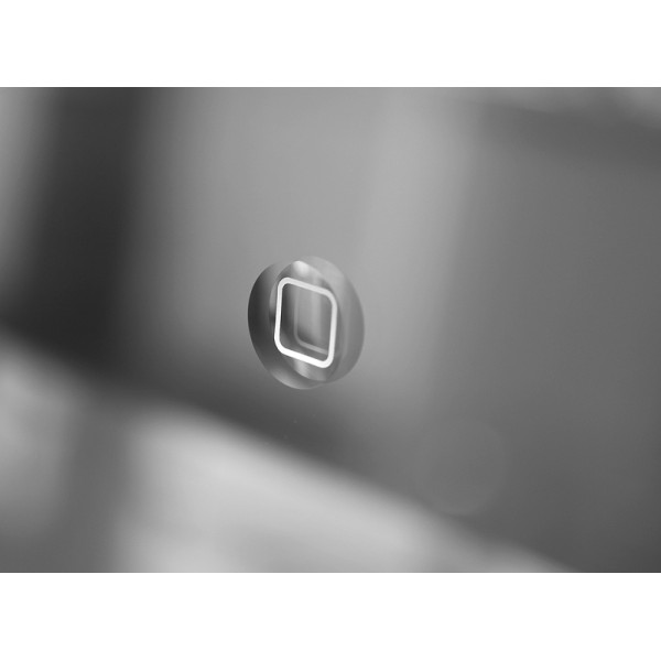 Зеркало Aquaton Элио 80 подсветка, часы, увеличительное зеркало (1A194102EO010)