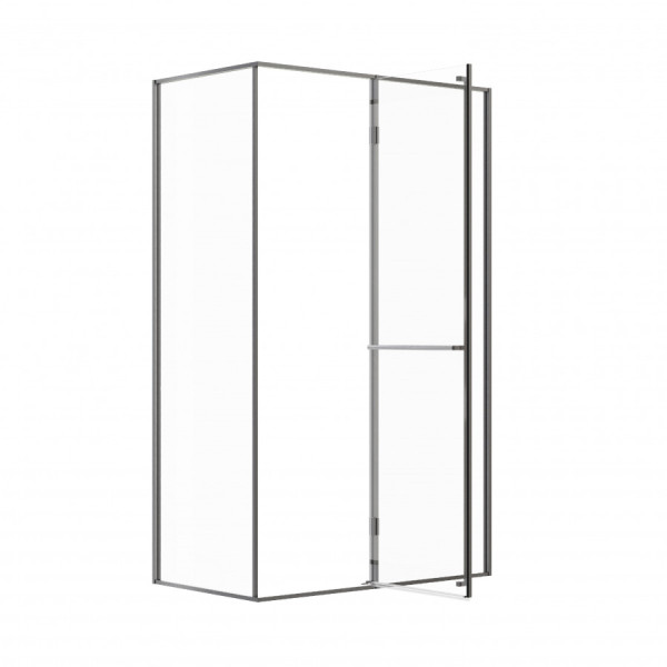 Душевая дверь Roca Apex 120x90x200  R стекло прозрачное, профиль оружейная сталь (Z.RU93.0.789.9)