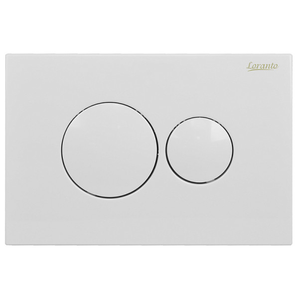 Клавиша смывная Loranto Prestige белый глянцевый (7510)