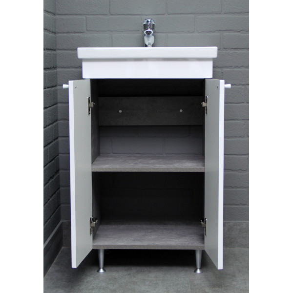 Тумба напольная Como 50 Промо без ящика Бетон Домино (DP2616T)